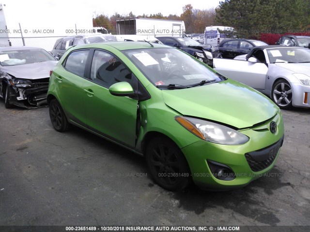 JM1DE1HYXB0112424 - 2011 MAZDA MAZDA2 GREEN photo 1