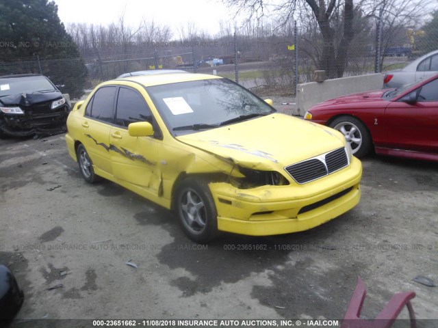 JA3AJ86E83U021418 - 2003 MITSUBISHI LANCER OZ RALLY YELLOW photo 1