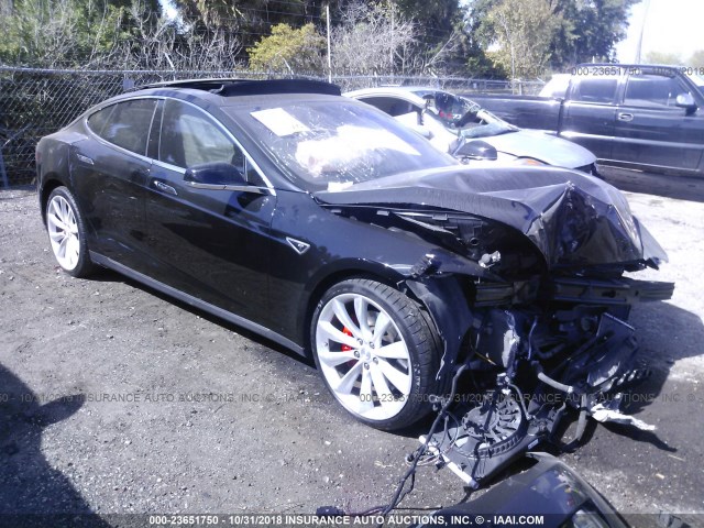 5YJSA1E47FF114918 - 2015 TESLA MODEL S BLACK photo 1