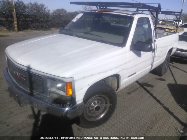 1GTGC24K4SE523251 - 1995 GMC SIERRA C2500 WHITE photo 2