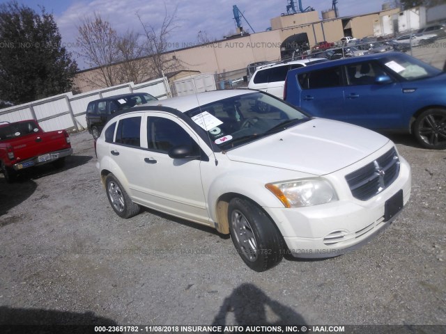 1B3HB48BX7D552006 - 2007 DODGE CALIBER SXT WHITE photo 1