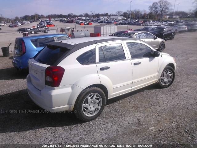 1B3HB48BX7D552006 - 2007 DODGE CALIBER SXT WHITE photo 4