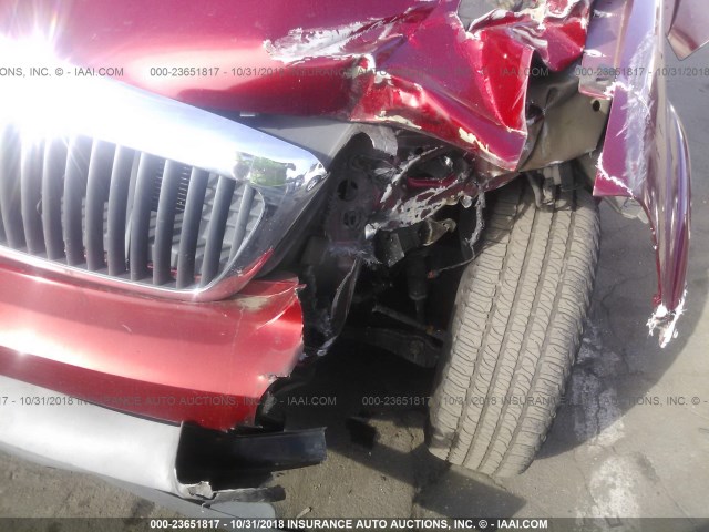 5LMEU68H34ZJ07741 - 2004 LINCOLN AVIATOR 勃艮第红 照片 6