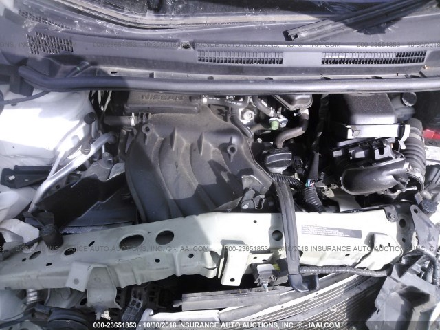 3N1CE2CP7FL384909 - 2015 NISSAN VERSA NOTE S/S PLUS/SV/SL/SR WHITE photo 10