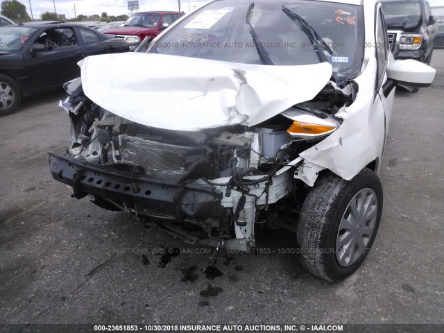 3N1CE2CP7FL384909 - 2015 NISSAN VERSA NOTE S/S PLUS/SV/SL/SR WHITE photo 6