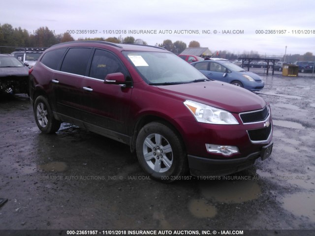 1GNLVGED3AJ237684 - 2010 CHEVROLET TRAVERSE LT MAROON photo 1