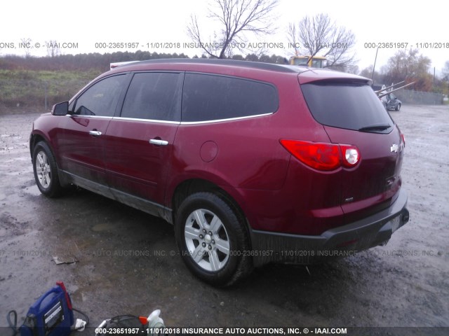 1GNLVGED3AJ237684 - 2010 CHEVROLET TRAVERSE LT MAROON photo 3