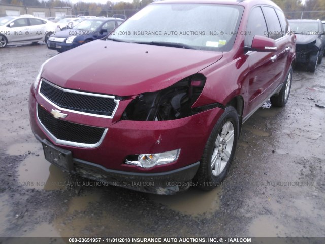 1GNLVGED3AJ237684 - 2010 CHEVROLET TRAVERSE LT MAROON photo 6