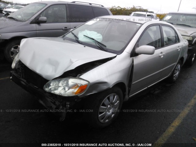 JTDBR32E530046632 - 2003 TOYOTA COROLLA CE/LE SILVER photo 2