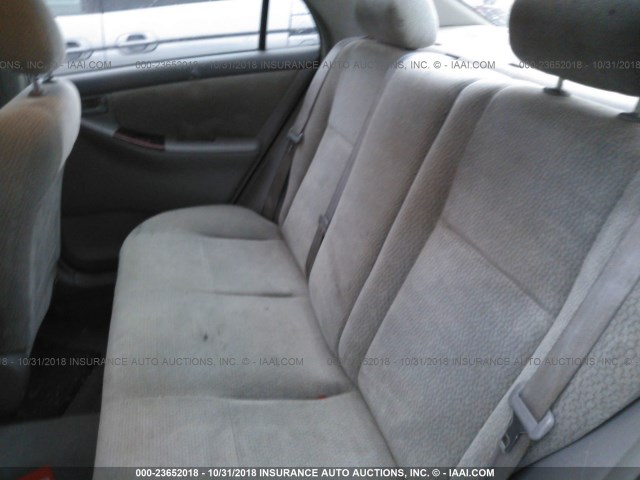 JTDBR32E530046632 - 2003 TOYOTA COROLLA CE/LE SILVER photo 8