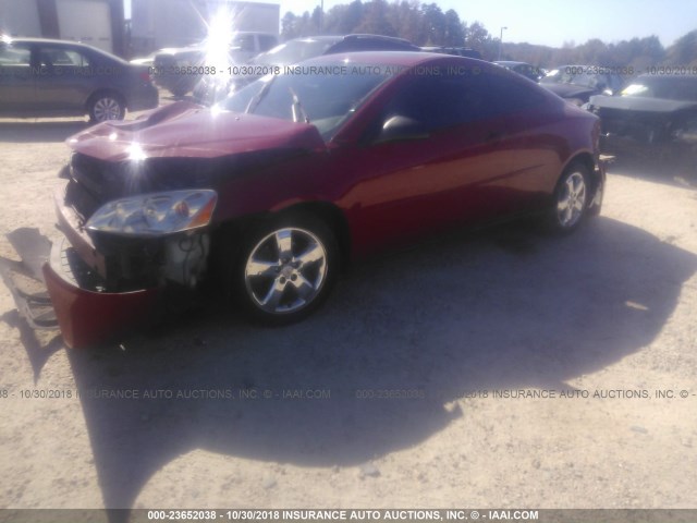 1G2ZH158464190928 - 2006 PONTIAC G6 GT RED photo 2