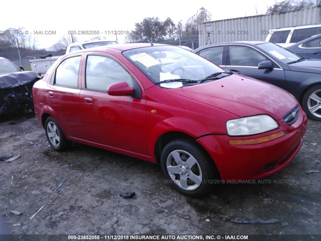 KL1TJ52664B203467 - 2004 CHEVROLET AVEO LS RED photo 1