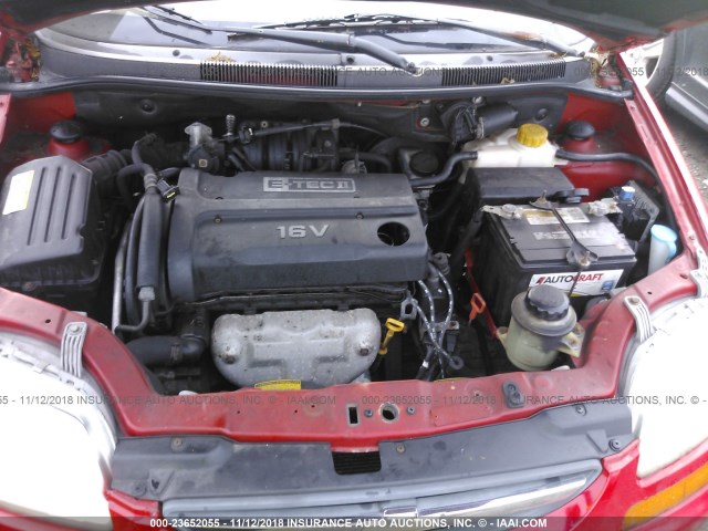 KL1TJ52664B203467 - 2004 CHEVROLET AVEO LS RED photo 10