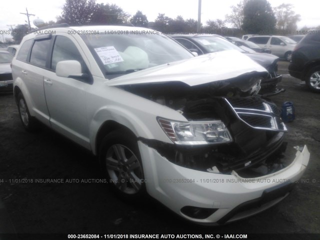 3C4PDCBB7CT356231 - 2012 DODGE JOURNEY SXT WHITE photo 1