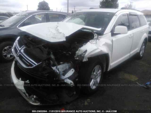 3C4PDCBB7CT356231 - 2012 DODGE JOURNEY SXT WHITE photo 2