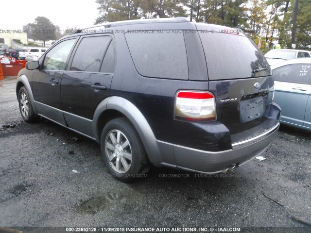 1FMDK02W88GA35512 - 2008 FORD TAURUS X SEL Dark Blue photo 3