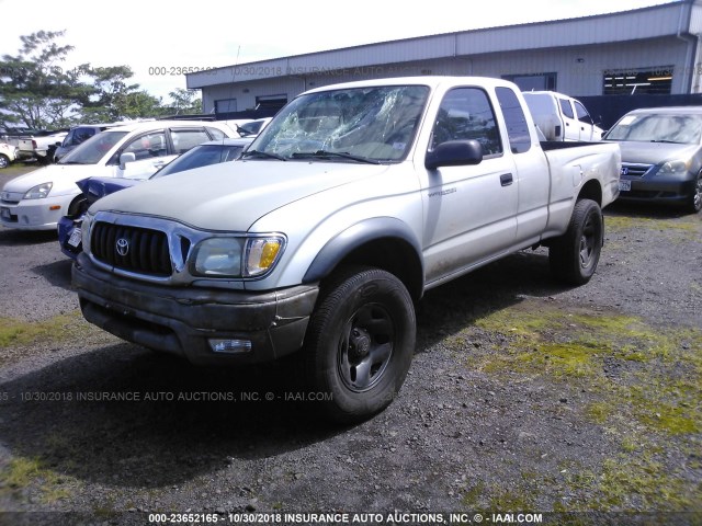 5TESM92N03Z153296 - 2003 TOYOTA TACOMA XTRACAB PRERUNNER SILVER photo 2