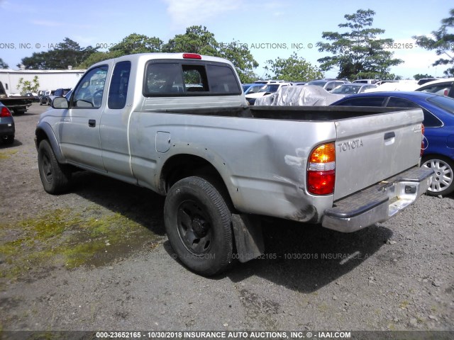 5TESM92N03Z153296 - 2003 TOYOTA TACOMA XTRACAB PRERUNNER SILVER photo 3