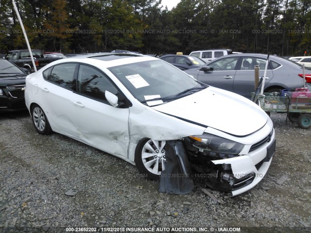 1C3CDFBB1ED706563 - 2014 DODGE DART SXT WHITE photo 1