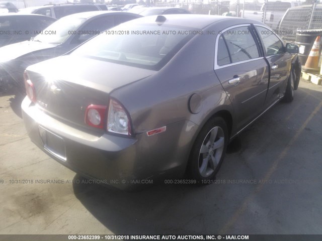 1G1ZC5E09CF112942 - 2012 CHEVROLET MALIBU 1LT 深棕色 照片 4