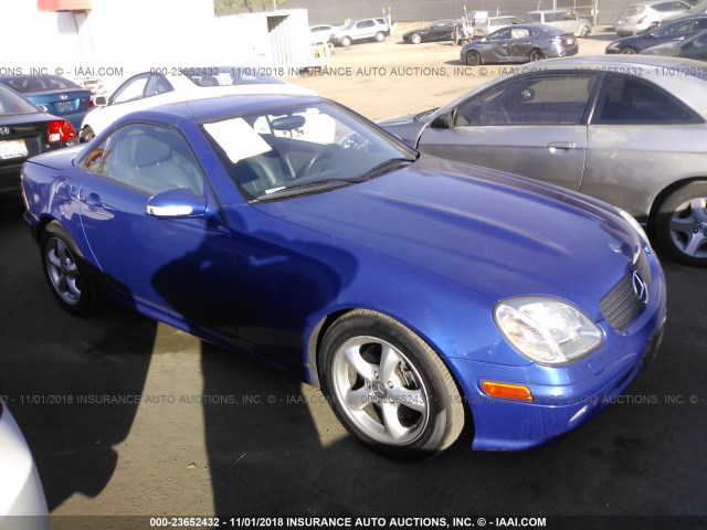 WDBKK65F23F283066 - 2003 MERCEDES-BENZ SLK 320 BLUE photo 1