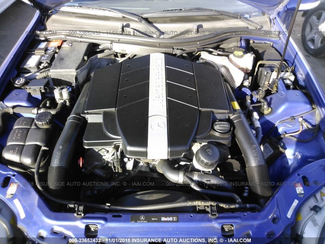 WDBKK65F23F283066 - 2003 MERCEDES-BENZ SLK 320 BLUE photo 10