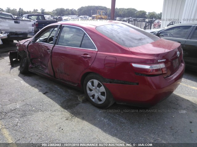 4T1BE46K49U330865 - 2009 TOYOTA CAMRY SE/LE/XLE RED photo 3