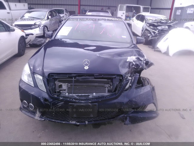 WDDHF7CB7AA206215 - 2010 MERCEDES-BENZ E 550 BLUE photo 6