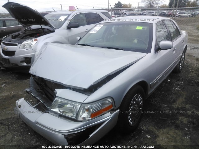 2MEFM74W13X645203 - 2003 MERCURY GRAND MARQUIS GS SILVER photo 2