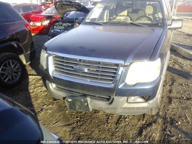 1FMEU73E16UB73405 - 2006 FORD EXPLORER XLT BLUE photo 6