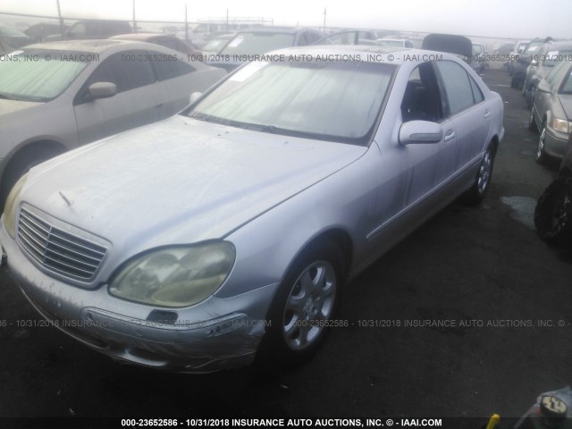 WDBNG70J91A174632 - 2001 MERCEDES-BENZ S 430 SILVER photo 2