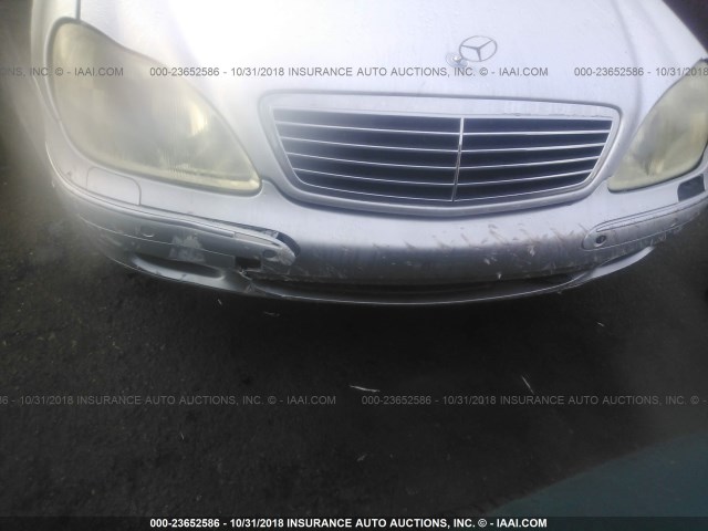 WDBNG70J91A174632 - 2001 MERCEDES-BENZ S 430 SILVER photo 6