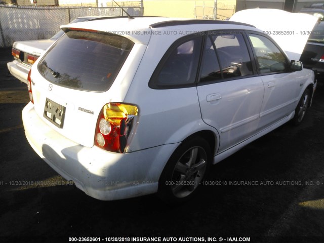 JM1BJ245121611725 - 2002 MAZDA PROTEGE PR5 WHITE photo 4