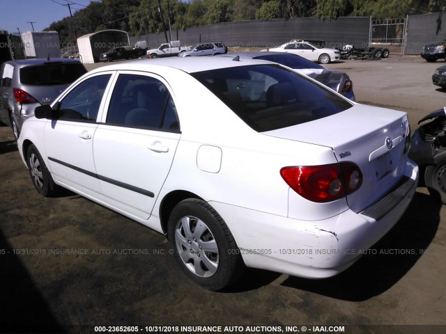 1NXBR32E56Z697039 - 2006 TOYOTA COROLLA CE/LE/S WHITE photo 3