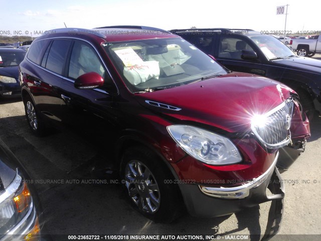 5GAKRCED7CJ254400 - 2012 BUICK ENCLAVE RED photo 1