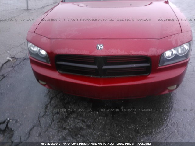 2B3KA53T89H628665 - 2009 DODGE CHARGER R/T RED photo 6