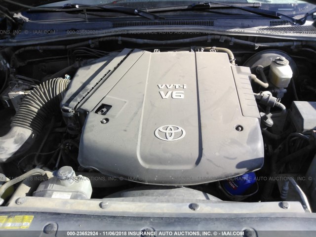 3TMJU62N67M035993 - 2007 TOYOTA TACOMA DOUBLE CAB PRERUNNER BLACK photo 10