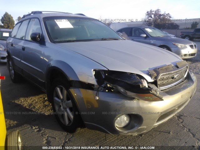 4S4BP61CX67332118 - 2006 SUBARU LEGACY OUTBACK 2.5I SILVER photo 1