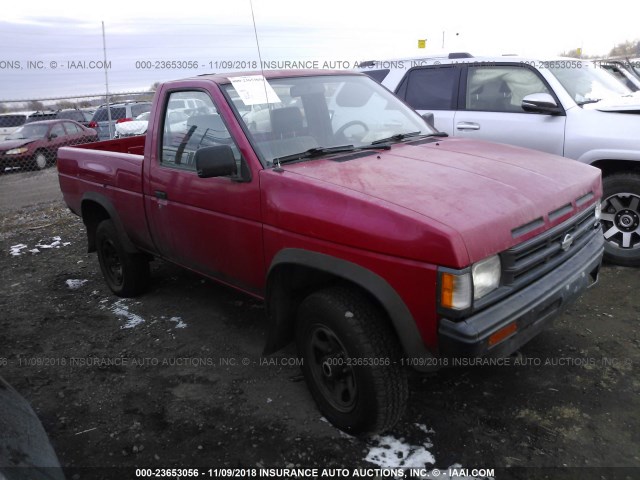 1N6SD11Y4MC315179 - 1991 NISSAN TRUCK SHORT WHEELBASE RED photo 1