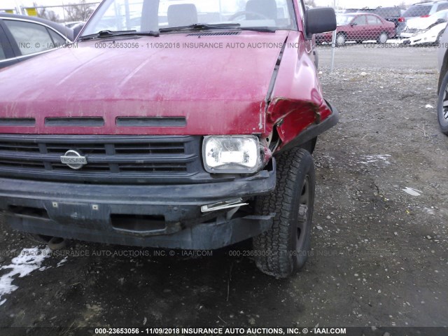 1N6SD11Y4MC315179 - 1991 NISSAN TRUCK SHORT WHEELBASE RED photo 6