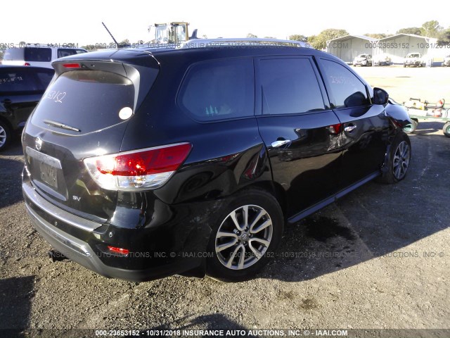 5N1AR2MN6EC721839 - 2014 NISSAN PATHFINDER S/SV/SL/PLATINUM BLACK photo 4