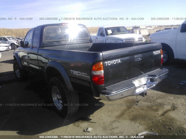 5TESN92N53Z213702 - 2003 TOYOTA TACOMA XTRACAB PRERUNNER BLACK photo 3