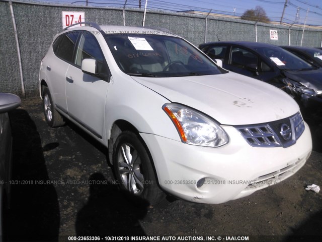 JN8AS5MV0CW381159 - 2012 NISSAN ROGUE S/SV WHITE photo 1