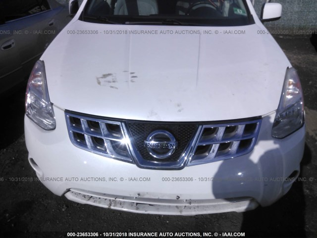 JN8AS5MV0CW381159 - 2012 NISSAN ROGUE S/SV WHITE photo 6