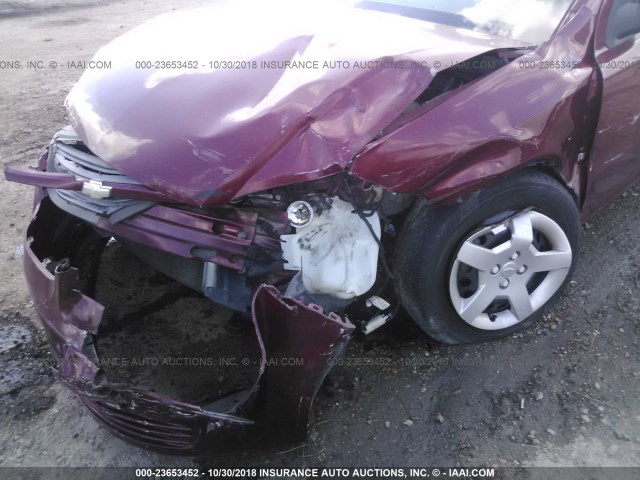 1G1AL58F687162566 - 2008 CHEVROLET COBALT LT RED photo 6