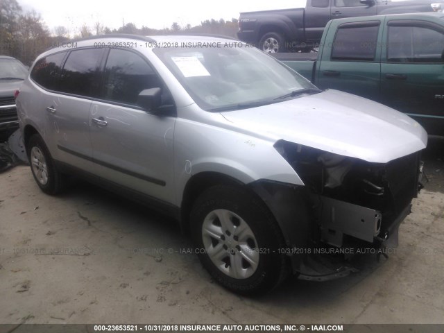 1GNKVEED1BJ155065 - 2011 CHEVROLET TRAVERSE LS SILVER photo 1