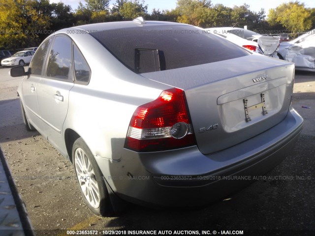 YV1MS382572314951 - 2007 VOLVO S40 2.4I SILVER photo 3