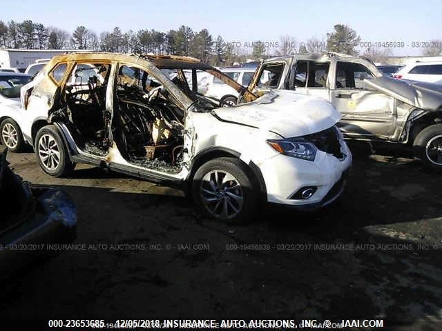 5N1AT2MT7FC827380 - 2015 NISSAN ROGUE S/SL/SV WHITE photo 1