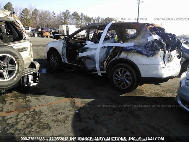 5N1AT2MT7FC827380 - 2015 NISSAN ROGUE S/SL/SV WHITE photo 3