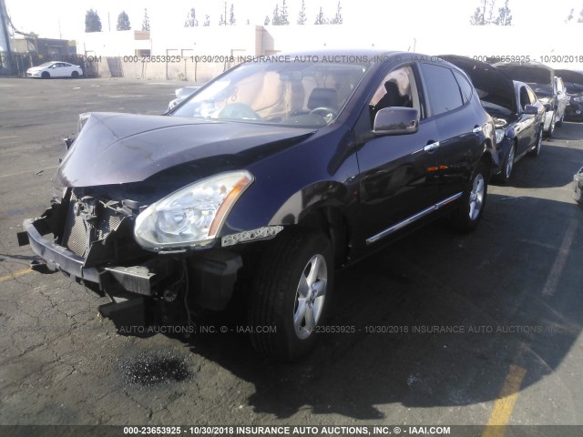 JN8AS5MT8DW523015 - 2013 NISSAN ROGUE S/SV PURPLE photo 2